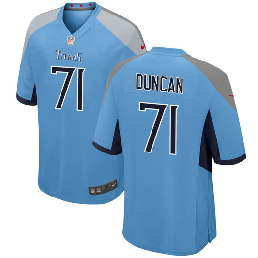 Jaelyn Duncan Men's Nike Light Blue Tennessee Titans Alternate Custom Game Jersey