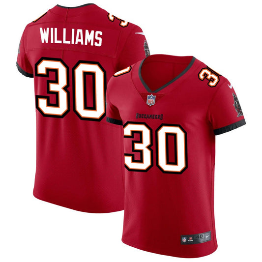 D.J. Williams Men's Nike Red Tampa Bay Buccaneers Vapor Elite Custom Jersey