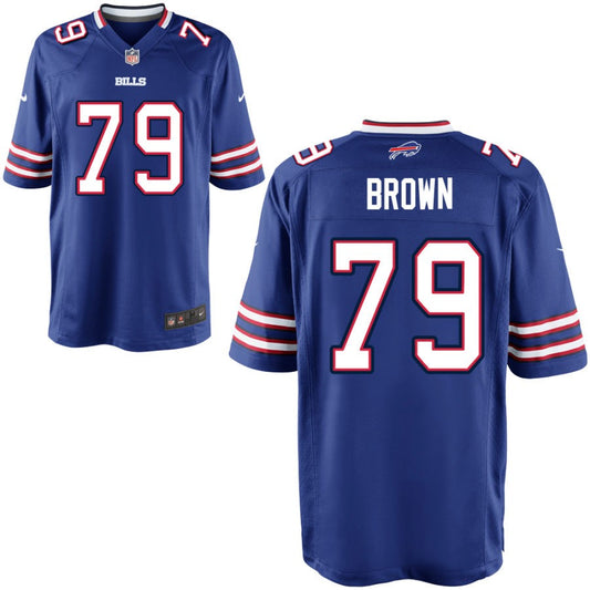 Spencer Brown Youth Nike Royal Buffalo Bills Custom Game Jersey