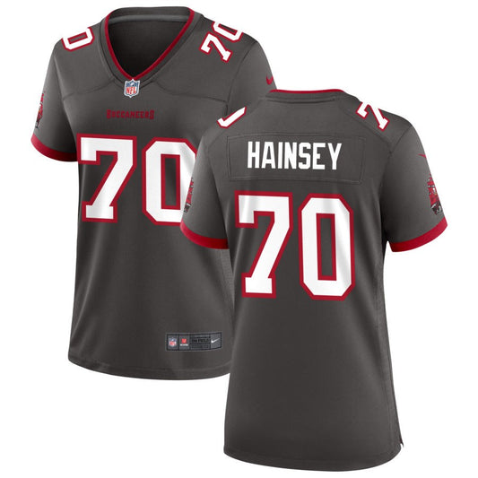 Robert Hainsey Women's Nike Pewter Tampa Bay Buccaneers Alternate Custom Game Jersey