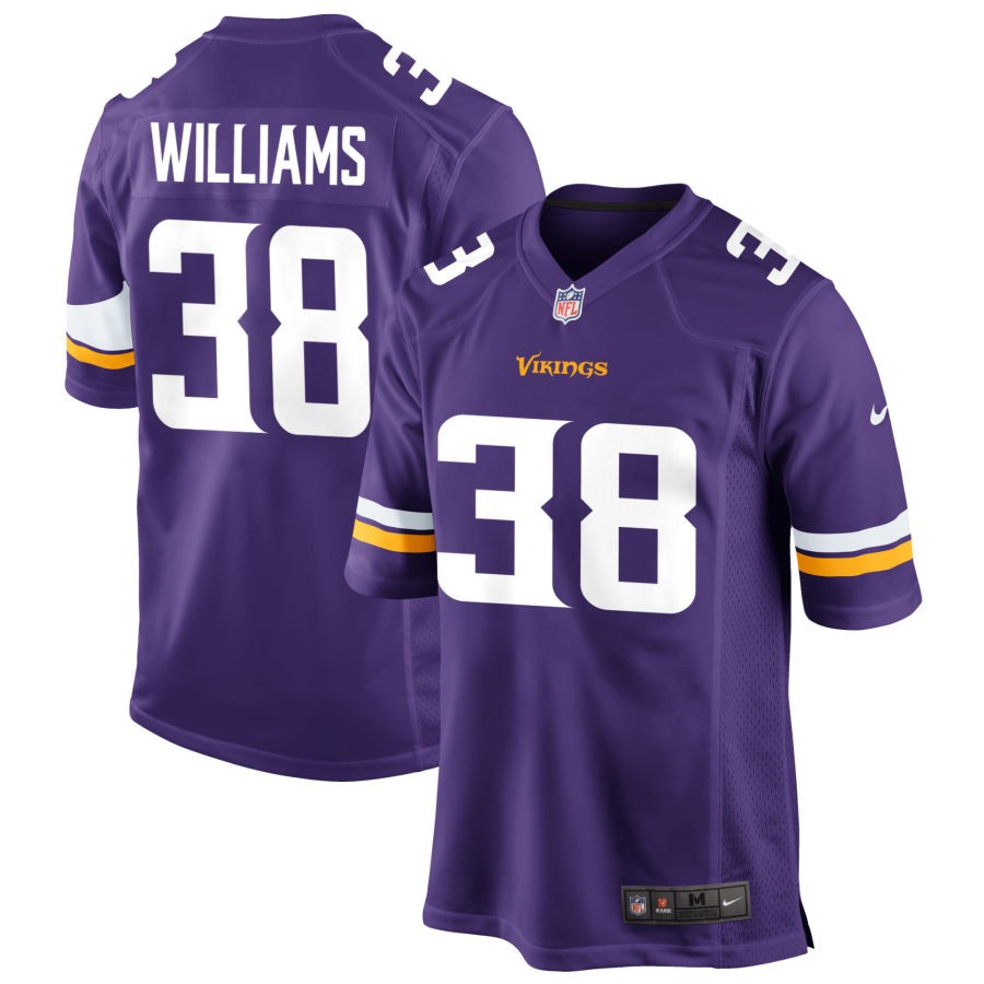 Jaylin Williams Men's Nike Purple Minnesota Vikings Custom Game Jersey