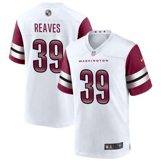 Jeremy Reaves Men's Nike White Washington Commanders Game Custom Player Jersey