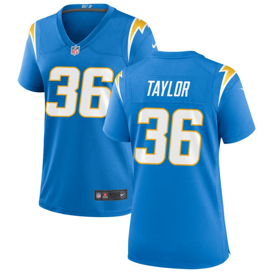 Ja'Sir Taylor Women's Nike Powder Blue Los Angeles Chargers Custom Game Jersey