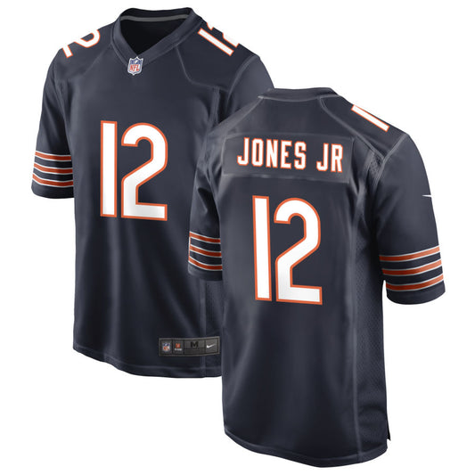 Velus Jones Jr Men's Nike Navy Chicago Bears Custom Game Jersey