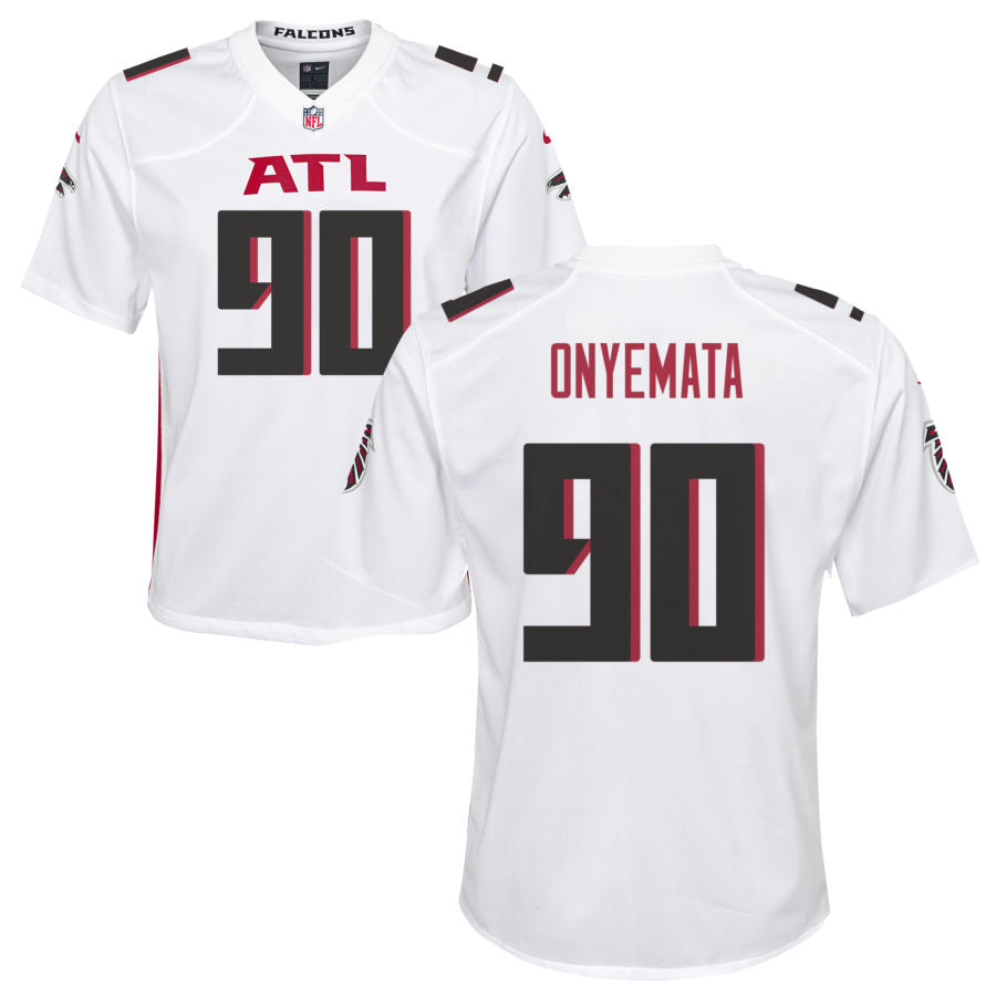 David Onyemata Youth Nike Atlanta Falcons White Custom Game Jersey