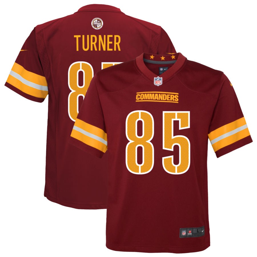 Cole Turner Youth Nike Burgundy Washington Commanders Game Custom Player Jersey