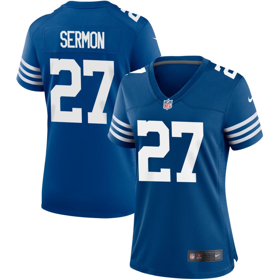 Trey Sermon Women's Nike Royal Indianapolis Colts Alternate Custom Jersey