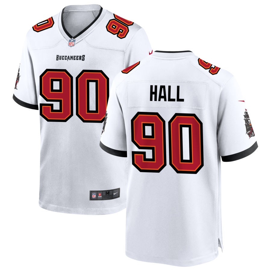 Logan Hall Men's Nike Tampa Bay Buccaneers White Custom Game Jersey