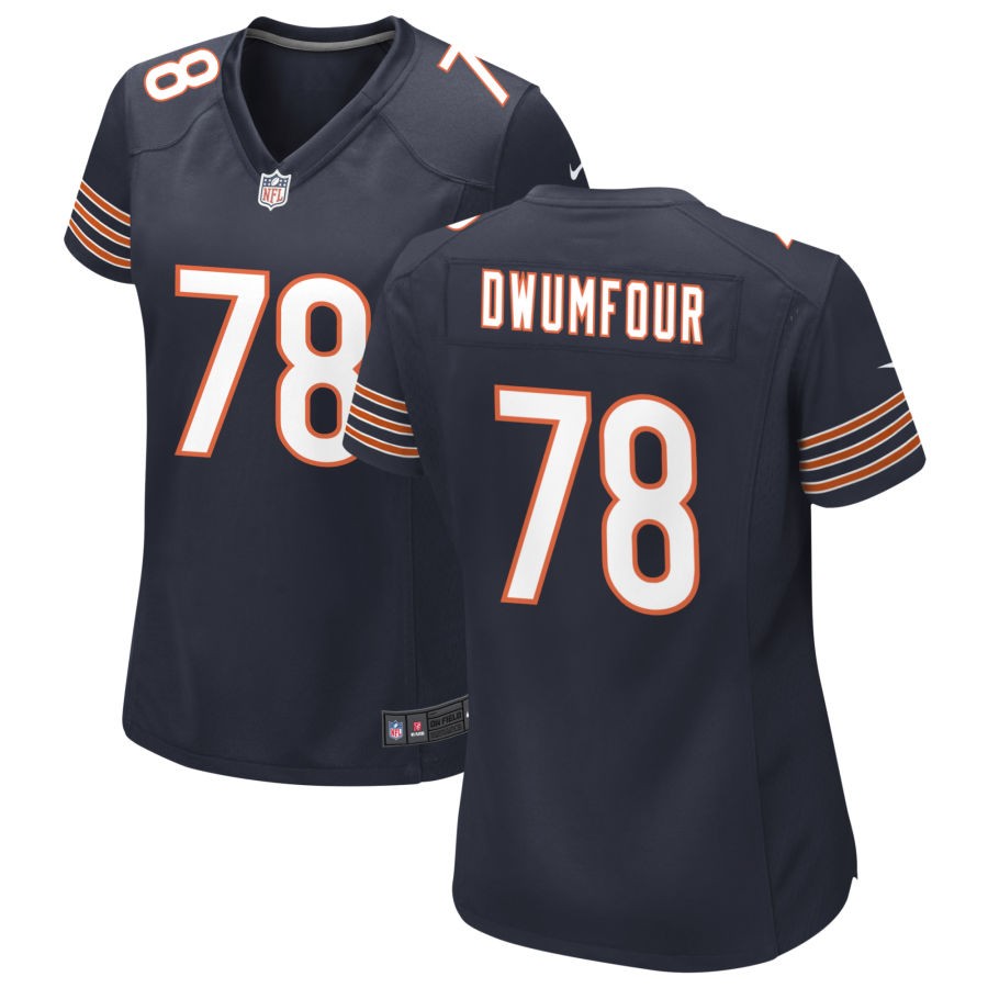 Michael Dwumfour Women's Nike Navy Chicago Bears Custom Game Jersey