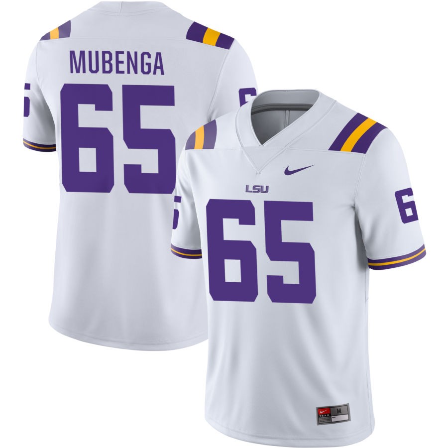 Paul Mubenga Men's Nike White LSU Tigers Pick-A-Player NIL Replica Football Jersey