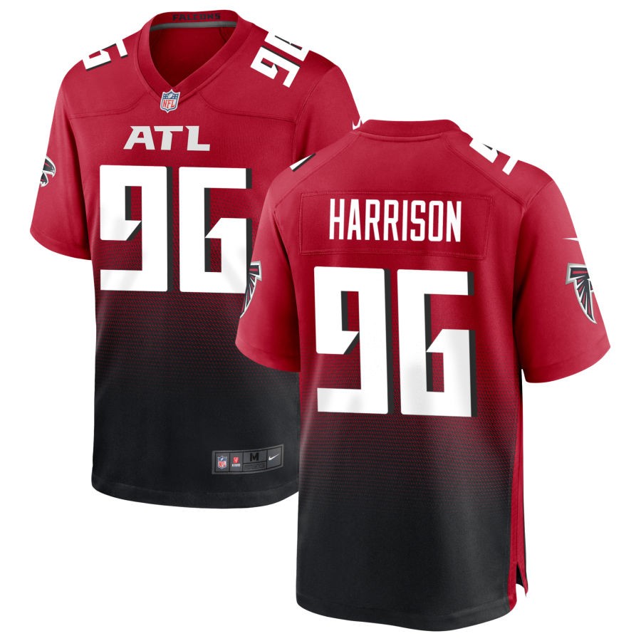 Zach Harrison Men's Nike Red Atlanta Falcons Alternate Custom Game Jersey