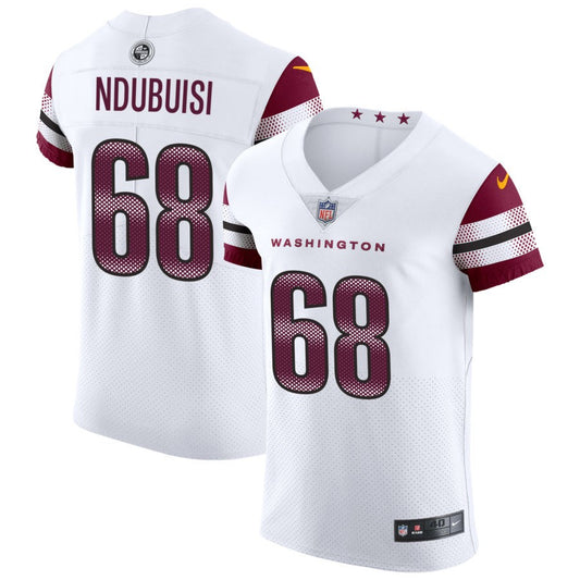 Haggai Ndubuisi Men's Nike White Washington Commanders Vapor Untouchable Elite Custom Jersey