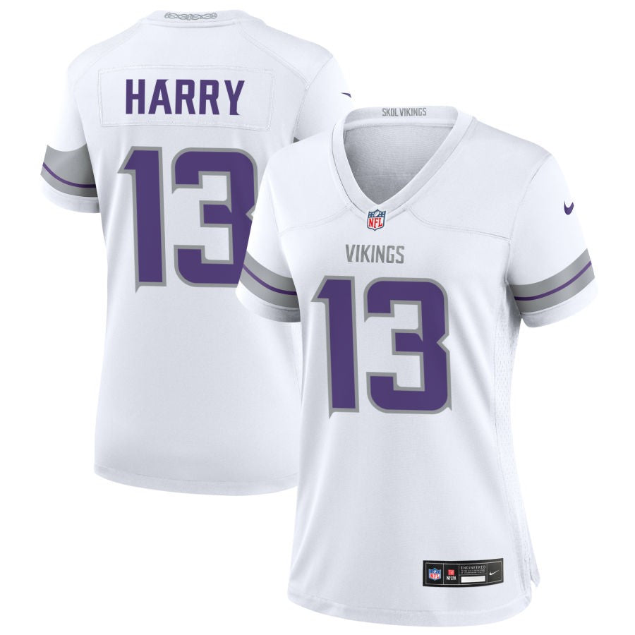 N'Keal Harry Women's Nike White Minnesota Vikings Alternate Custom Game Jersey