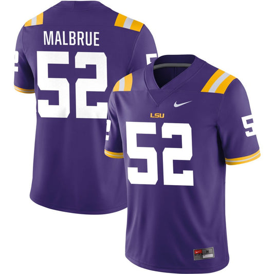 Princeton Malbrue Men's Nike Purple LSU Tigers Pick-A-Player NIL Replica Football Jersey