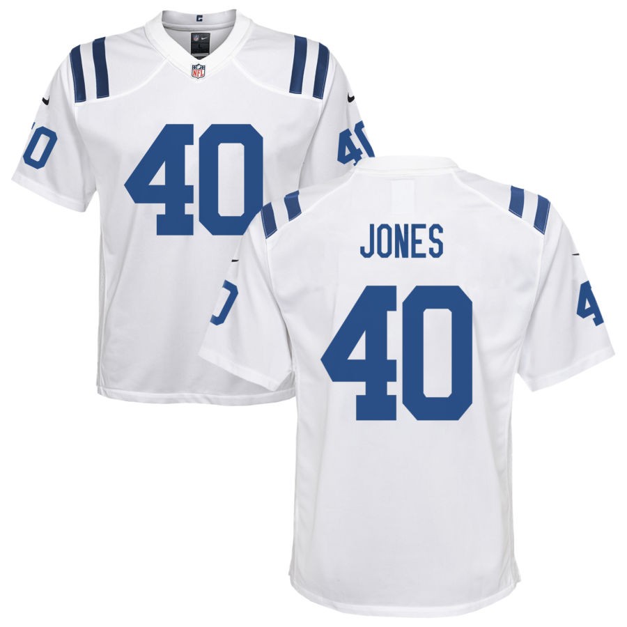 Jaylon Jones Youth Nike Indianapolis Colts White Custom Game Jersey