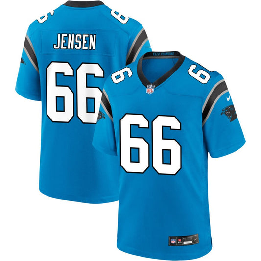 Nash Jensen Men's Nike  Blue Carolina Panthers Alternate Custom Game Jersey