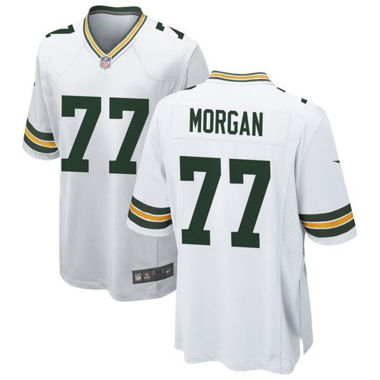 Jordan Morgan Men's Nike White Green Bay Packers Custom Game Jersey