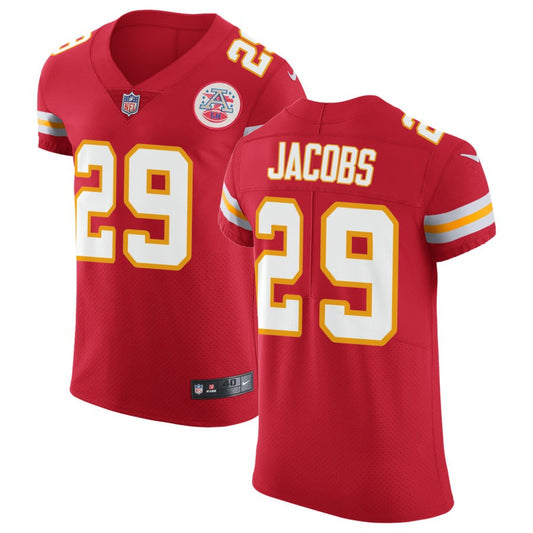 Curtis Jacobs Men's Nike Red Kansas City Chiefs Vapor Untouchable Custom Elite Jersey