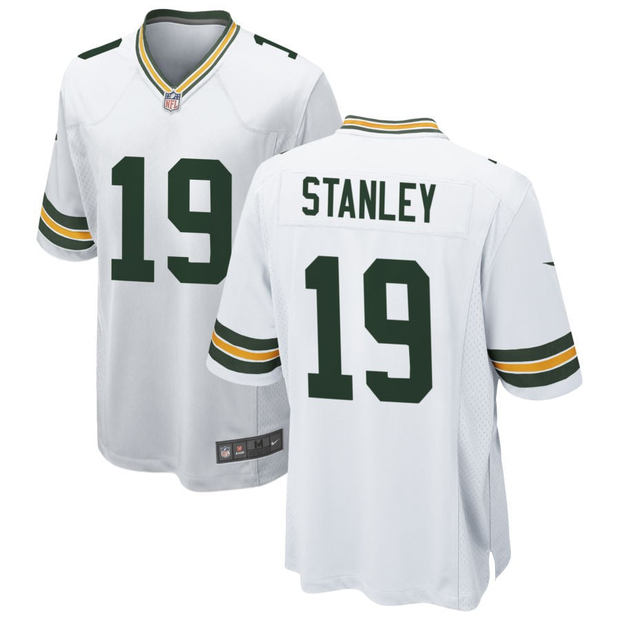 Dimitri Stanley Men's Nike White Green Bay Packers Custom Game Jersey