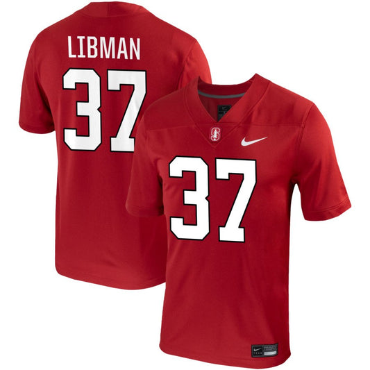 Myles Libman Men's Nike Cardinal Stanford Cardinal Pick-A-Player NIL Replica Football Jersey