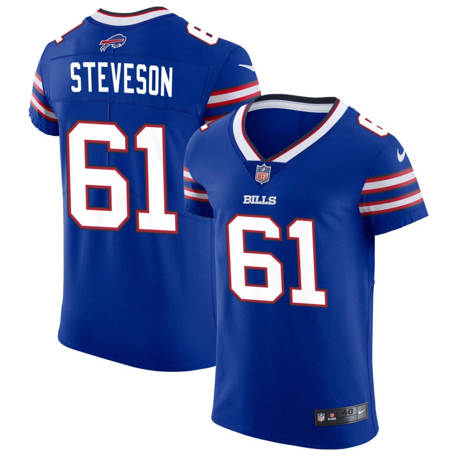 Gable Steveson Men's Nike Royal Buffalo Bills Vapor Elite Custom Jersey