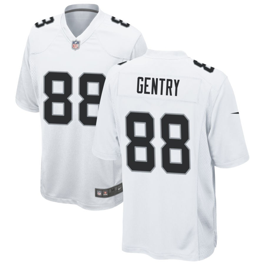 Zach Gentry Men's Nike White Las Vegas Raiders Custom Game Jersey