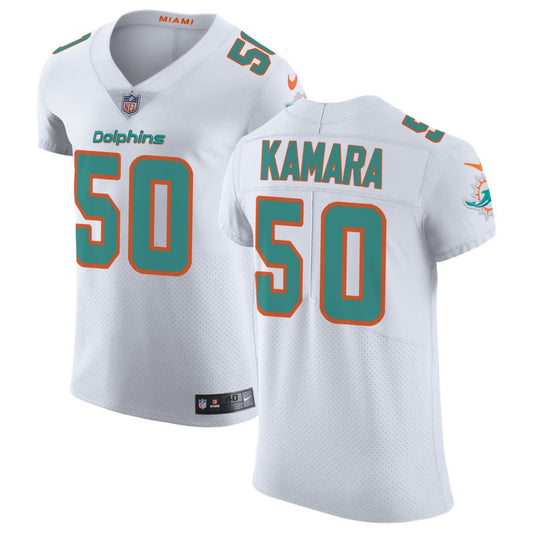 Mohamed Kamara Men's Nike White Miami Dolphins Vapor Untouchable Elite Custom Jersey