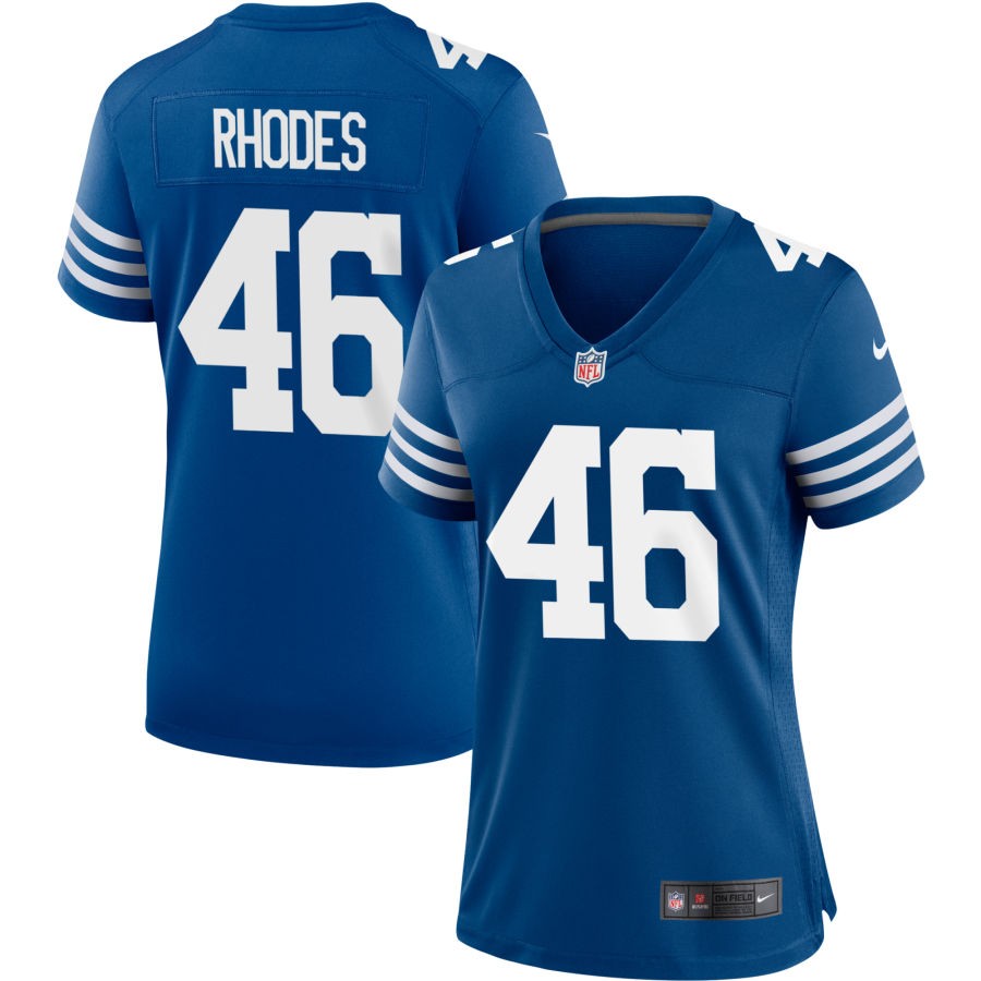 Luke Rhodes Women's Nike Royal Indianapolis Colts Alternate Custom Jersey