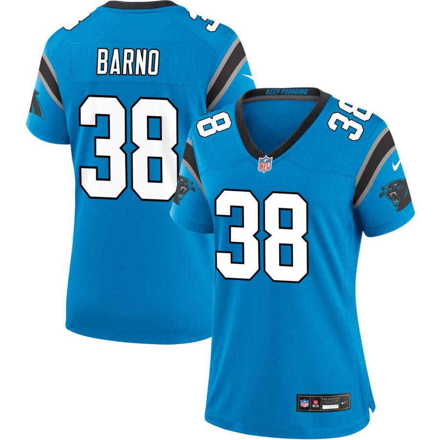 Amare Barno Women's Nike  Blue Carolina Panthers Alternate Custom Game Jersey