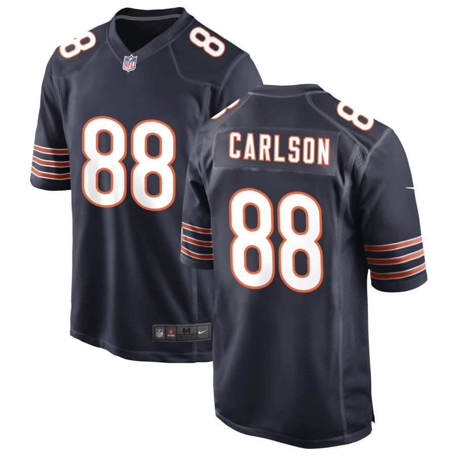 Stephen Carlson Men's Nike Navy Chicago Bears Custom Game Jersey