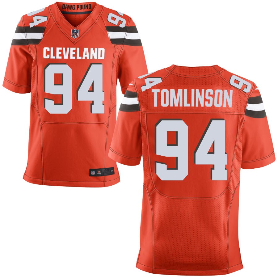 Dalvin Tomlinson Men's Nike Orange Cleveland Browns Custom Alternate Elite Jersey