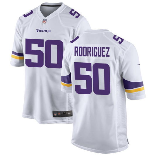 Levi Drake Rodriguez Men's Nike White Minnesota Vikings Custom Game Jersey