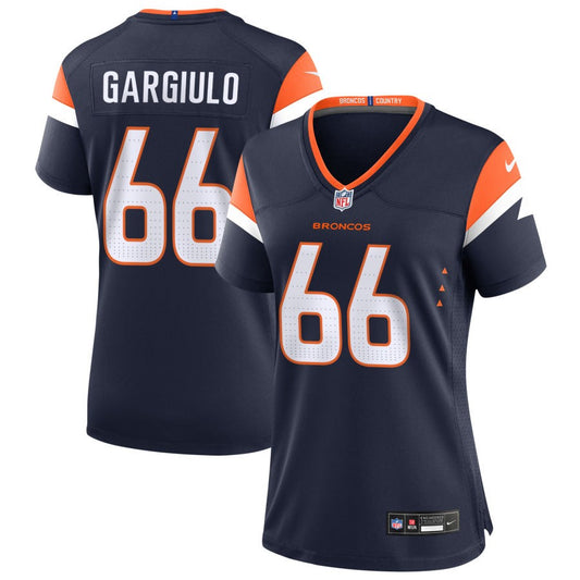 Nick Gargiulo Women's Nike  Navy Denver Broncos Alternate Custom Game Jersey