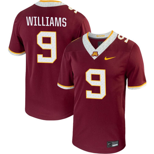 Devon Williams Men's Nike Maroon Minnesota Golden Gophers Pick-A-Player NIL Replica Football Jersey