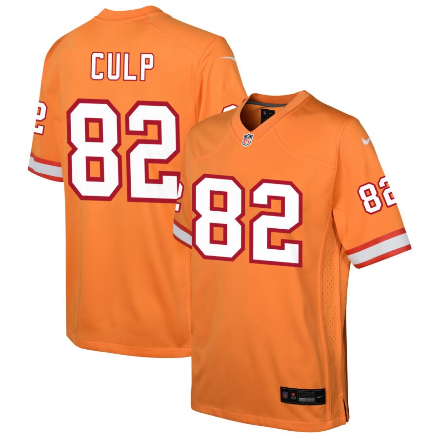 Devin Culp Youth Nike Orange Tampa Bay Buccaneers Custom Throwback Game Jersey