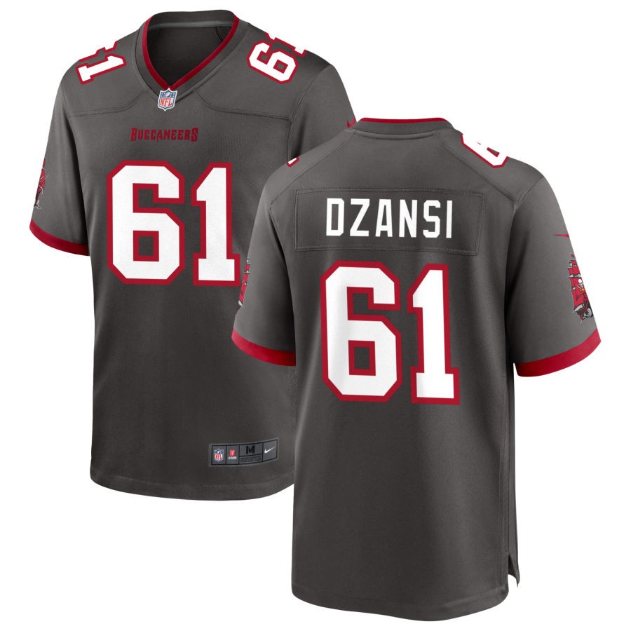 Silas Dzansi Men's Nike Pewter Tampa Bay Buccaneers Alternate Custom Game Jersey