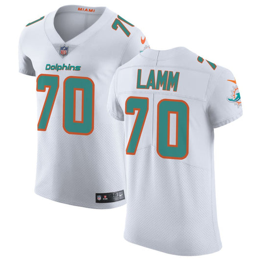 Kendall Lamm Men's Nike White Miami Dolphins Vapor Untouchable Elite Custom Jersey