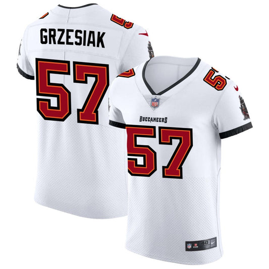 Daniel Grzesiak Men's Nike White Tampa Bay Buccaneers Vapor Elite Custom Jersey