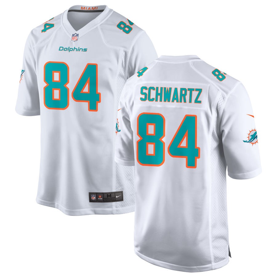 Anthony Schwartz Men's Nike White Miami Dolphins Custom Game Jersey