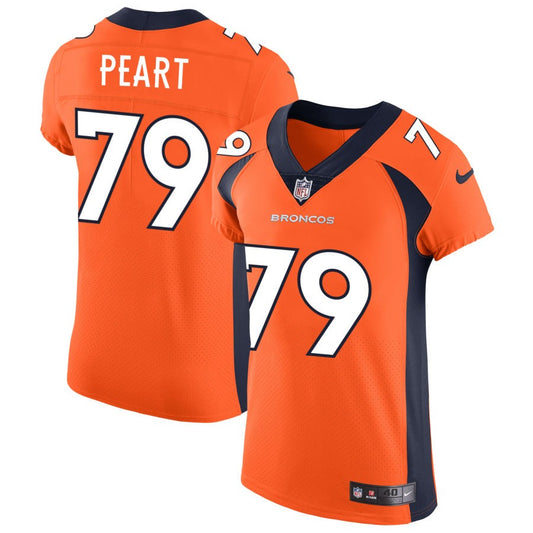 Matt Peart Men's Nike Orange Denver Broncos Vapor Untouchable Custom Elite Jersey