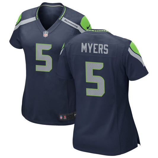 Jason Myers Women's Nike College Navy Seattle Seahawks Custom Game Jersey