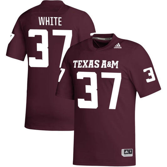 Tyler White Men's adidas Maroon Texas A&M Aggies Pick-A-Player NIL Replica Football Jersey