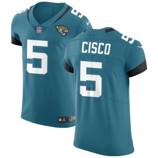 Andre Cisco Men's Nike Teal Jacksonville Jaguars Vapor Untouchable Elite Custom Jersey