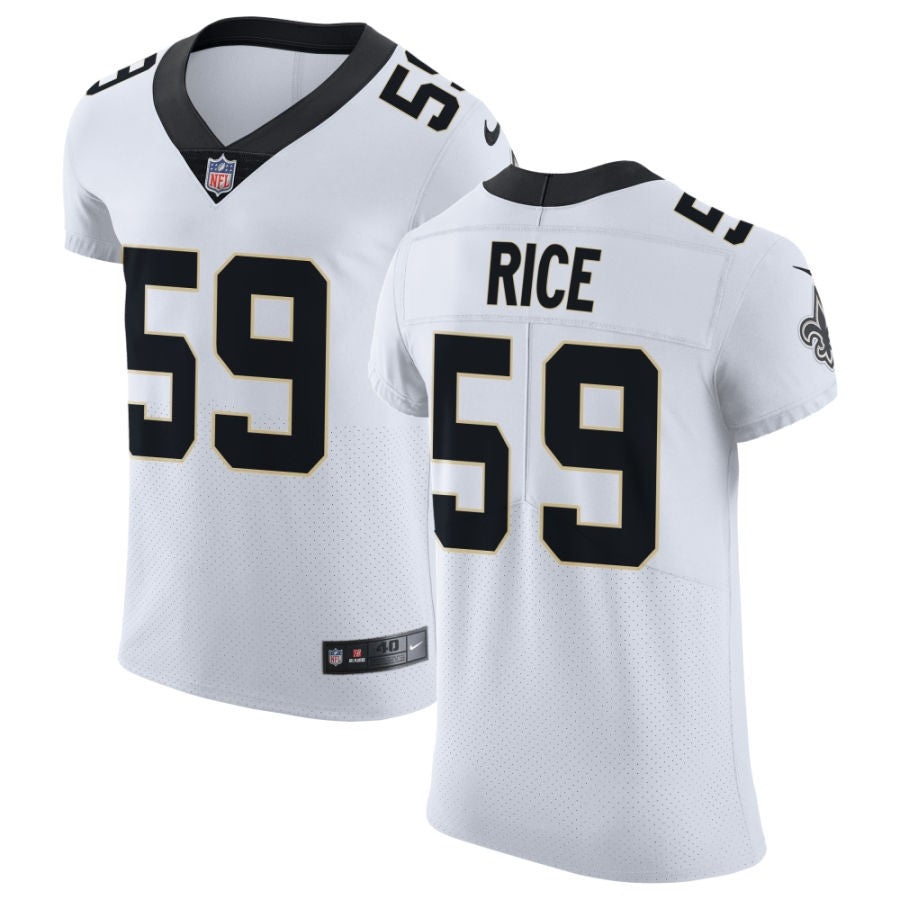 Monty Rice Men's Nike White New Orleans Saints Vapor Untouchable Elite Custom Jersey