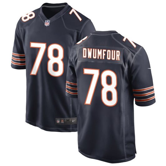 Michael Dwumfour Men's Nike Navy Chicago Bears Custom Game Jersey