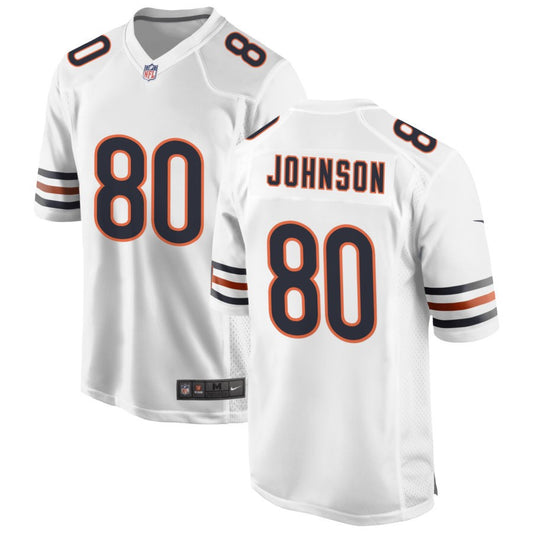 Collin Johnson Men's Nike White Chicago Bears Custom Game Jersey