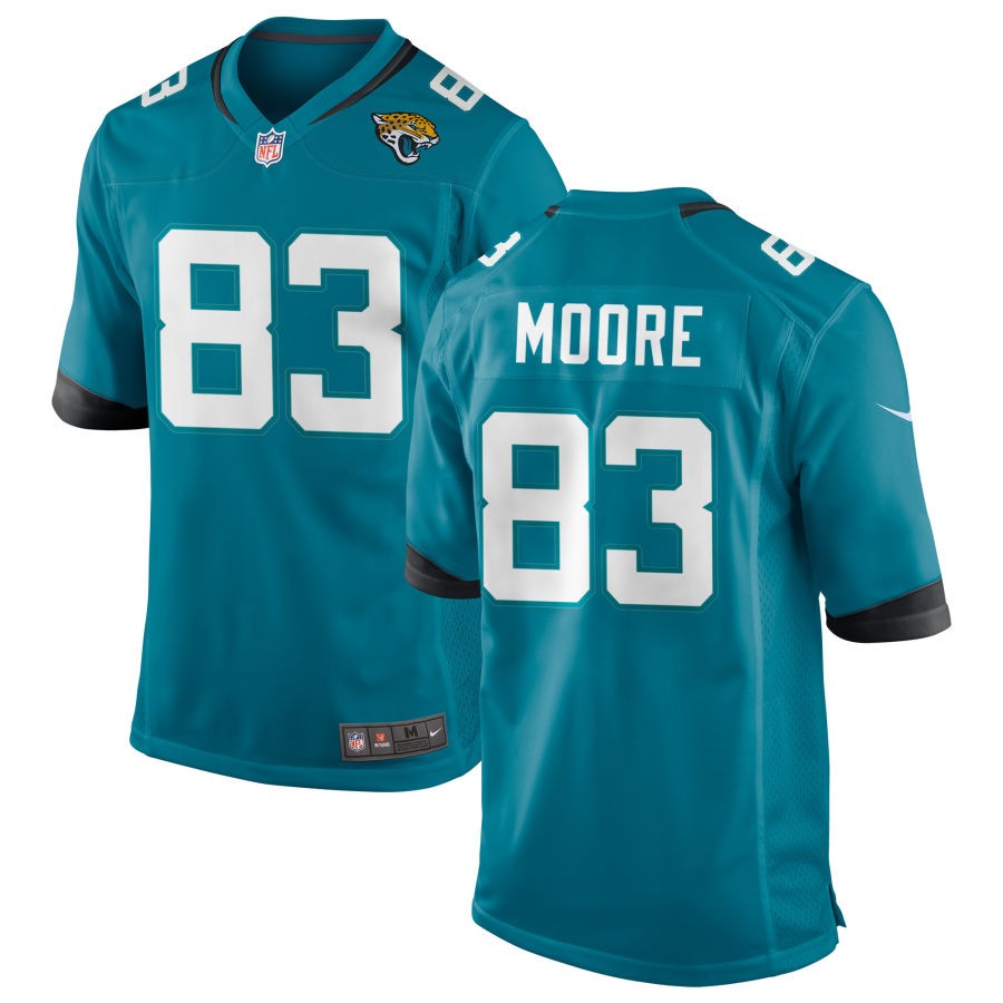 Jaylon Moore Men's Nike Teal Jacksonville Jaguars Alternate Custom Game Jersey