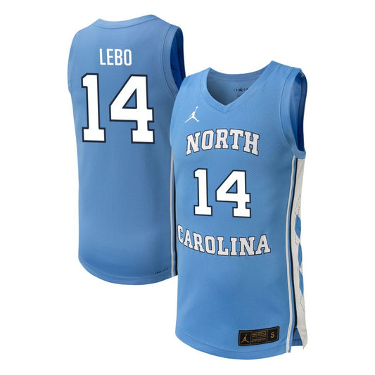 Creighton Lebo Men's Jordan Brand Carolina Blue North Carolina Tar Heels NIL Pick-A-Player Men's Basketball Replica Jersey