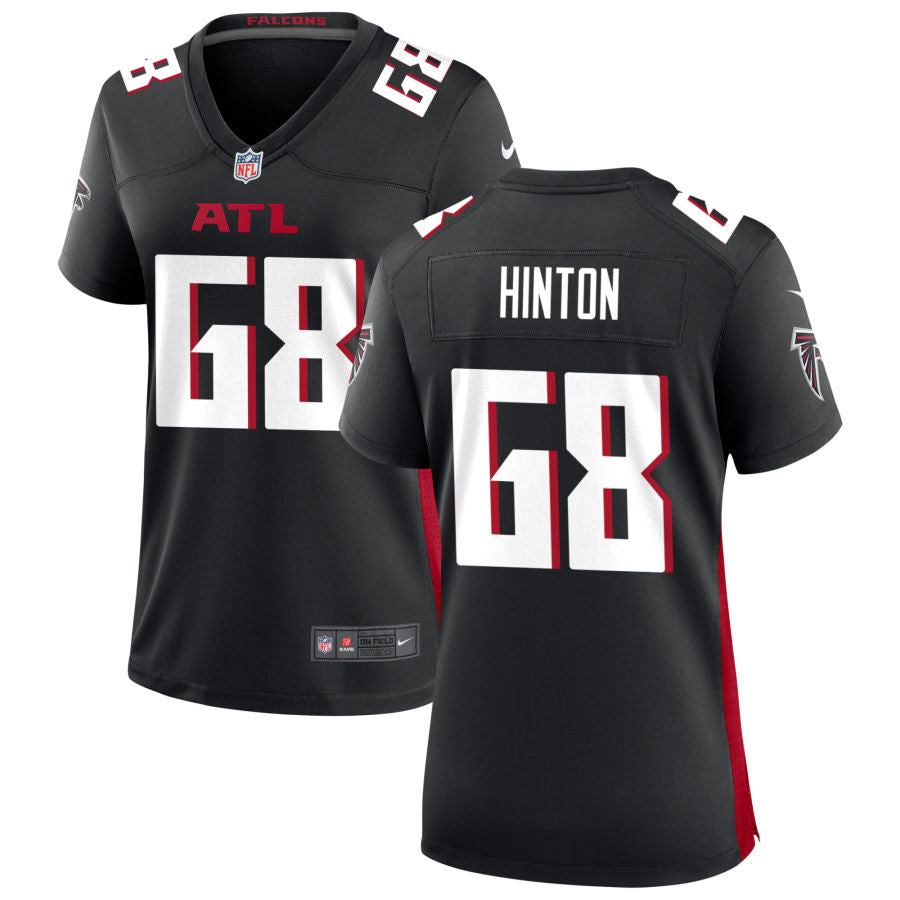 Kyle Hinton Women's Nike Atlanta Falcons Black Custom Game Jersey