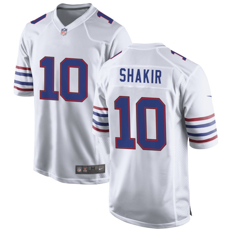 Khalil Shakir Men's Nike White Buffalo Bills Alternate Custom Game Jersey